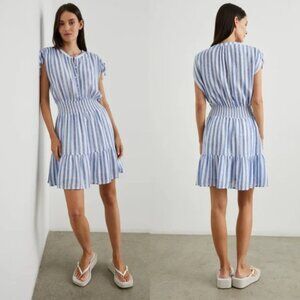 Rails Samina Smocked Dress Sonoma Stripe Pattern Size S